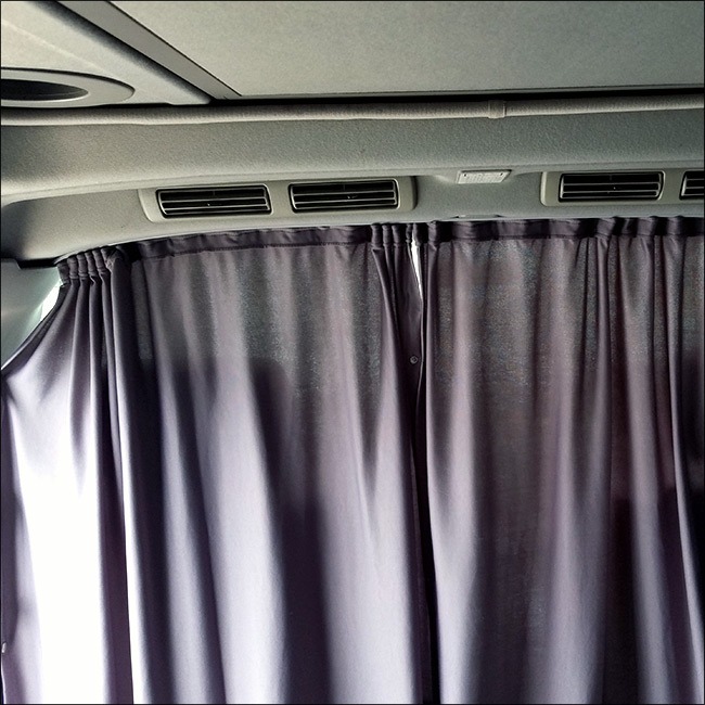 Citroen Relay Motorhome Campervan Cab Divider Curtains With Rail Colour