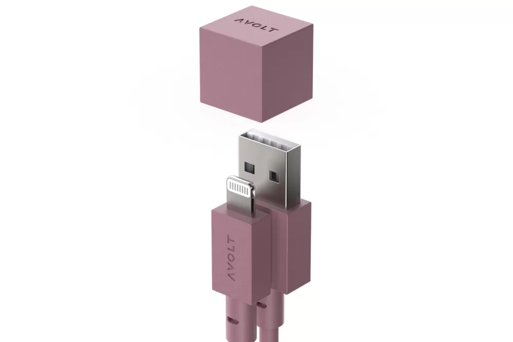 Avolt USB A Ladekabel 1m - Rostrot, Hochwertiges Daten- und Ladekabel für Smartphones, Tablets & Geräte - Schnellladung & langlebig