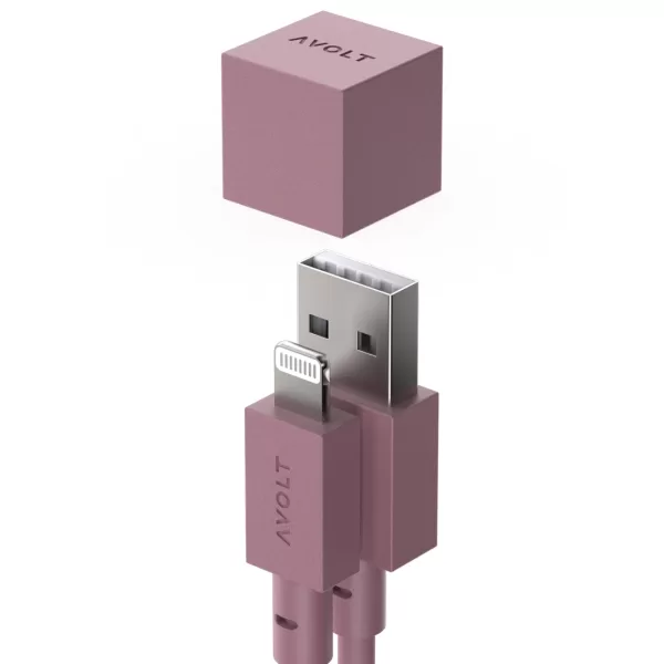 Avolt USB A Ladekabel 1m - Rostrot, Hochwertiges Daten- und Ladekabel für Smartphones, Tablets & Geräte - Schnellladung & langlebig