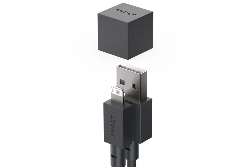 Avolt USB A auf Lightning Ladekabel 1,8m - MFi-zertifiziert, flexibel, Schwarz, ideal für iPhone & iPad, inkl. Staubschutzkappe