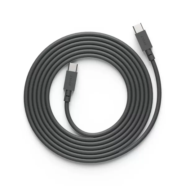 Avolt USB-C Ladekabel "Cable 1" 2m, 60W Schnellladung, flexibel, langlebig, schwarz – ideal für Avolt Square 1 Adapter