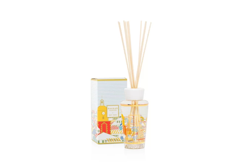 Baobab A St. Tropez Diffuser 250 ml - Minze & Schwarze Johannisbeere, Dekor mit Siebdruck, Raumduft für ein luxuriöses Ambiente