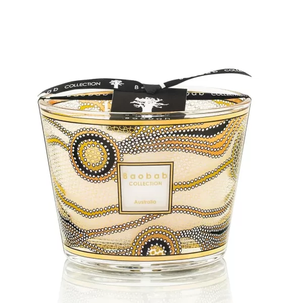 Baobab Australia Limited Edition Duftkerze – Eukalyptus, Neroli & Moschus, 24-karätiger Gold-Siebdruck, 10 cm, luxuriöse Deko & Duft.