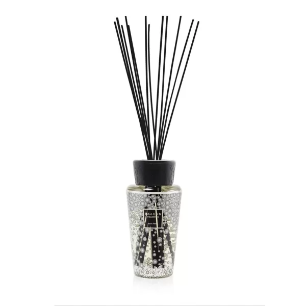 Baobab Diffuser Black Pearls 500 ml - Schwarze Rose & Ingwer, elegantes Design, 6-9 Monate Duftdauer, inkl. Geschenktasche