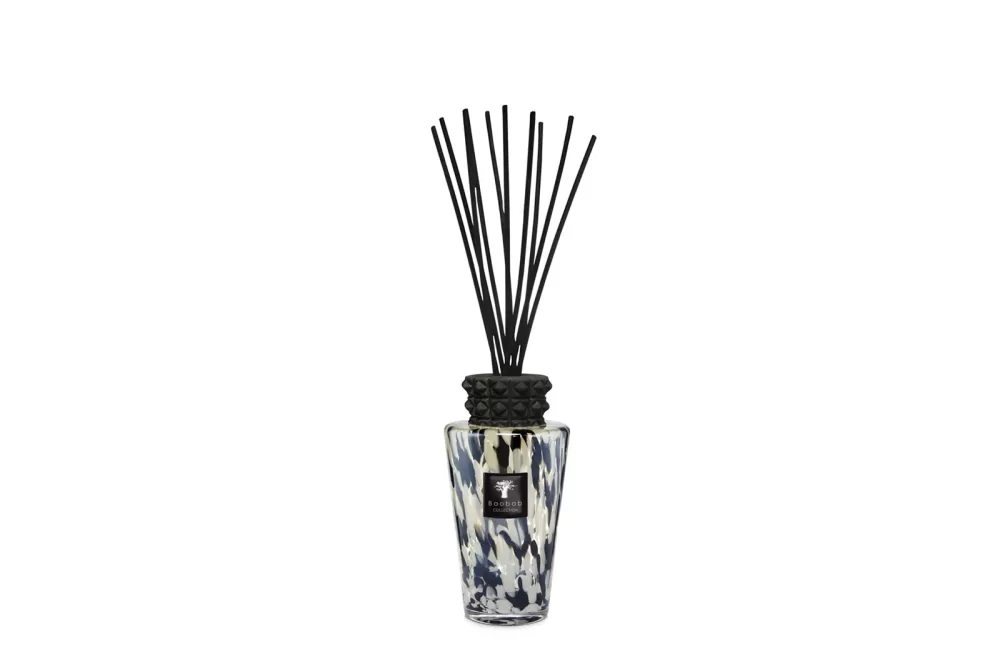 Baobab Black Pearls Totem Luxury Diffuser 2L – Raumduft mit Schwarzer Rose & Ingwer, handgefertigter Keramikaufsatz, Geschenktasche inklusive