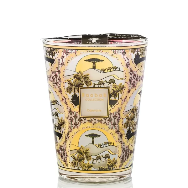 Baobab Caravane Limited Edition Duftkerze – Holzduft von Tanne & Vetiver, 24K Gold Design, Handgefertigt, Ideal als Geschenk