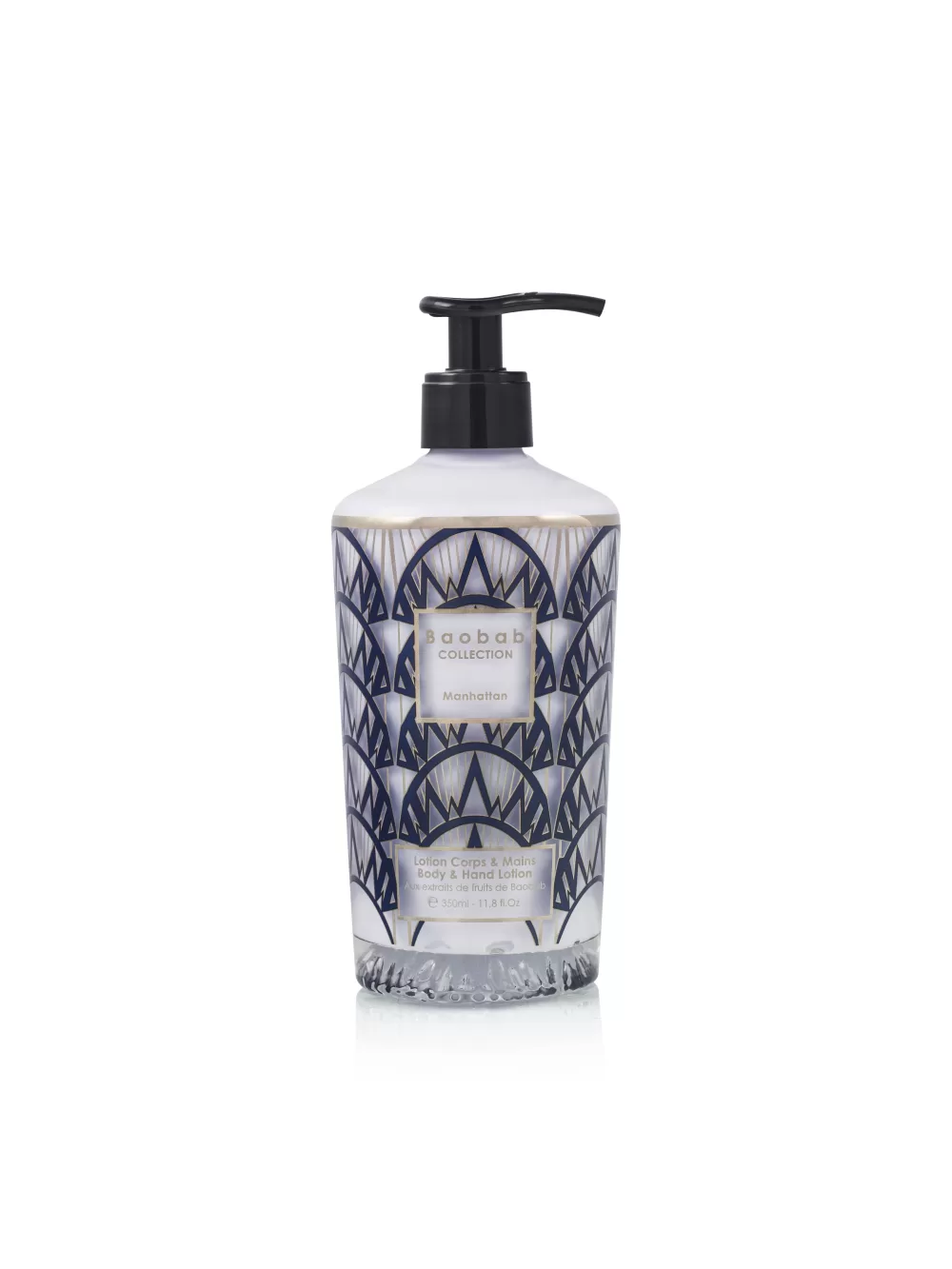 Baobab Manhattan Body & Hand Lotion - My First Baobab Cosmetics, feuchtigkeitsspendend, edler Duft, Glasflakon, nicht fettend, 250ml