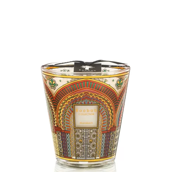 Baobab Marrakech Limited Edition Duftkerze – Orangenblüte, Leder & Patschuli – Handgefertigtes Design – 90% Mineralwachs – Geschenkidee