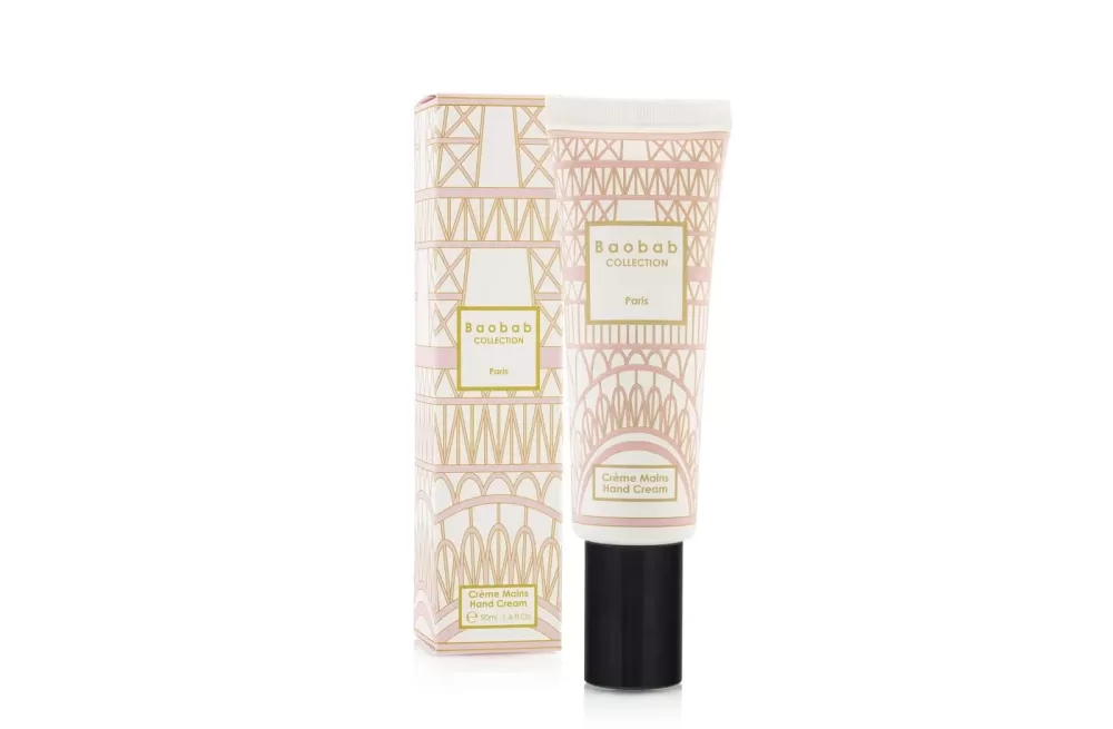 Baobab Paris Handcreme – My First Baobab, Feuchtigkeitsspendend, Zypressen-Mimosen-Linden-Duft, stilvolles Glasflakon, 100ml