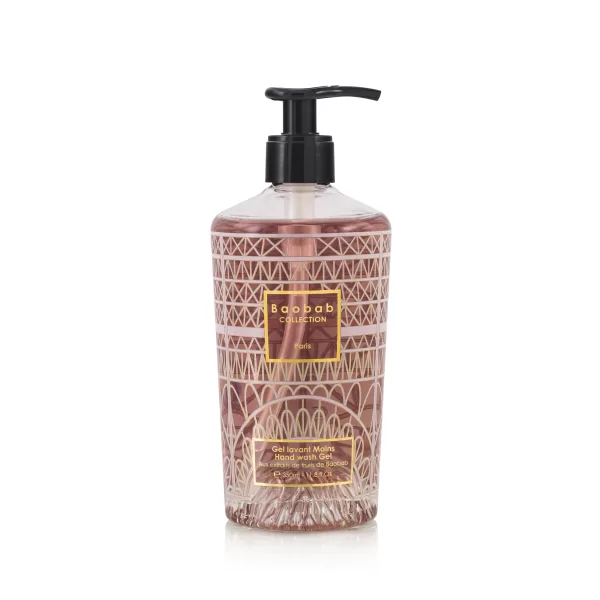 Baobab Paris Hand Wash Gel – Duftendes Reinigungsgel in Rosa, feuchtigkeitsspendend, 9-karätiges Gold, florale Noten, 500ml