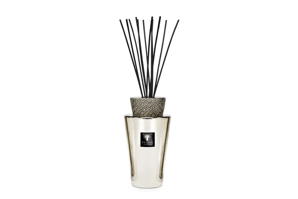 Baobab Platinum Totem Luxury Diffuser 5L - Maskuliner Duft mit Grapefruit & Amber, Exklusive Geschenkbox, Handgefertigter Keramikaufsatz