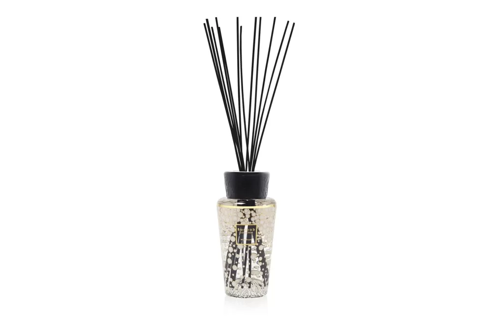 Baobab Diffuser White Pearls 500 ml - Blumiger Raumduft mit weißem Moschus & Jasmin, elegantes Design, 6-9 Monate Duftdauer, Geschenktasche gratis!