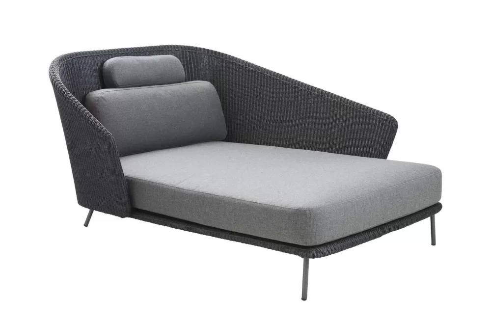 Cane-line Mega Schlafcouch Links - Modernes Daybed mit AirTouch, UV-beständig, schnelltrocknend, skandinavisches Design für Outdoor & Indoor