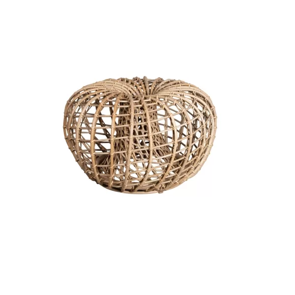 Cane-line Nest Outdoor Hocker klein Ø67cm | Multifunktional als Couchtisch oder Fußhocker | Witterungsbeständig & modern