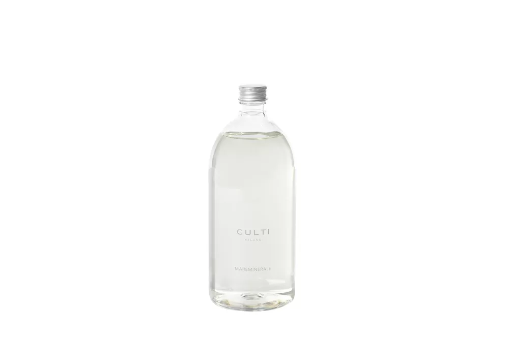 Culti Milano Mareminerale Refill 1000 ml - Aromatischer Raumduft mit aquatischen Noten, Fleur de Sel & weißem Moschus für mediterranes Wohlbefinden