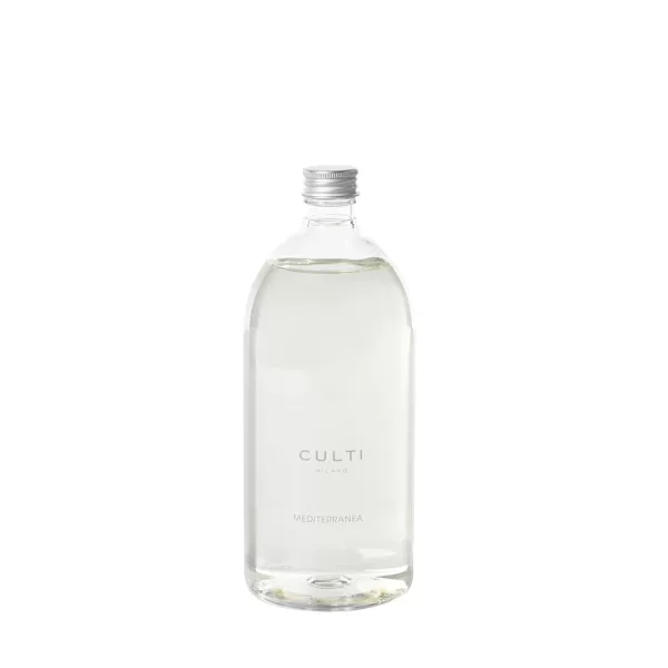 Culti Milano Mediterranea Refill 1000 ml – Holzig, Zitrone, Ingwer, Bitterorange, Neroli, Pistazie, Zedernholz – Duft für Süditalien Flair