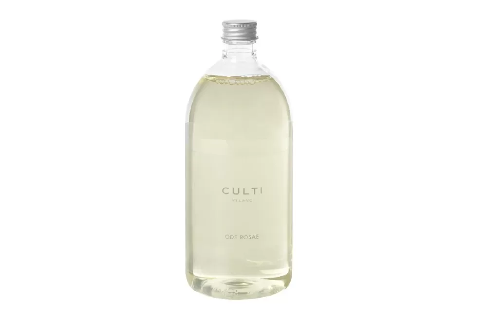 Culti Milano Ode Rosae Refill 1000 ml - Luxuriöser Raumduft mit marokkanischer Rose, ideal für stimmungsvolle Atmosphäre, italienisches Design.