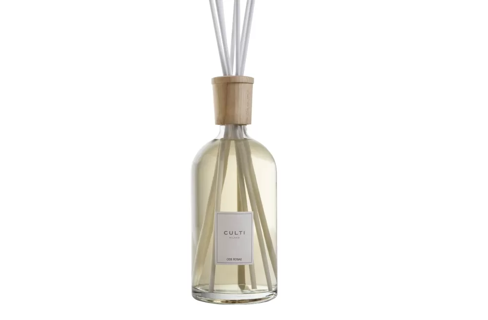 Culti Milano Ode Rosae Diffuser 2500 ml - Luxus Raumduft, Rose & Vetiver, Italienisches Design, Duft für Männer, Elegante Raumdekoration