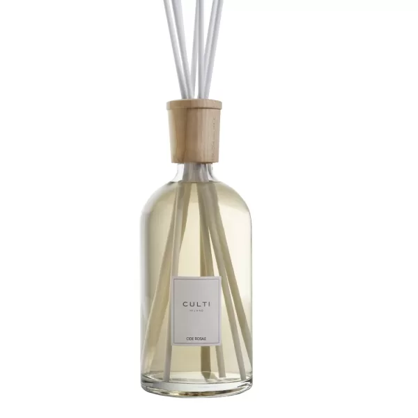 Culti Milano Ode Rosae Diffuser 2500 ml - Luxus Raumduft, Rose & Vetiver, Italienisches Design, Duft für Männer, Elegante Raumdekoration