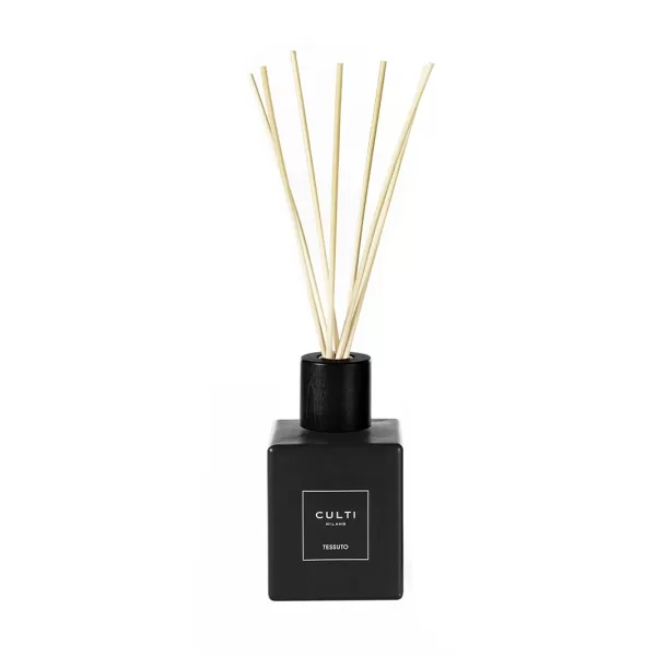 Culti Milano Diffuser Tessuto 500ml - Black Label, Jasmin, Cassis, Baumwolle, Weißer Moschus, Eleganter Raumduft, Italienisches Design