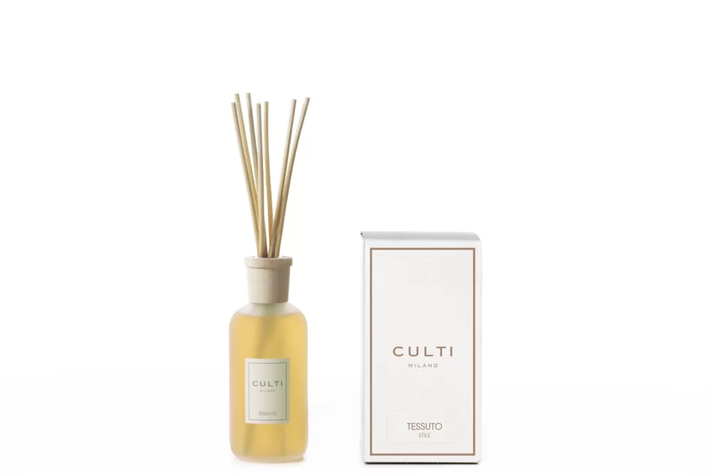 Culti Milano Tessuto Diffuser 250 ml - Jasmin, Cassis, Baumwolle, weißer Moschus | Edler Raumduft für romantische Atmosphäre