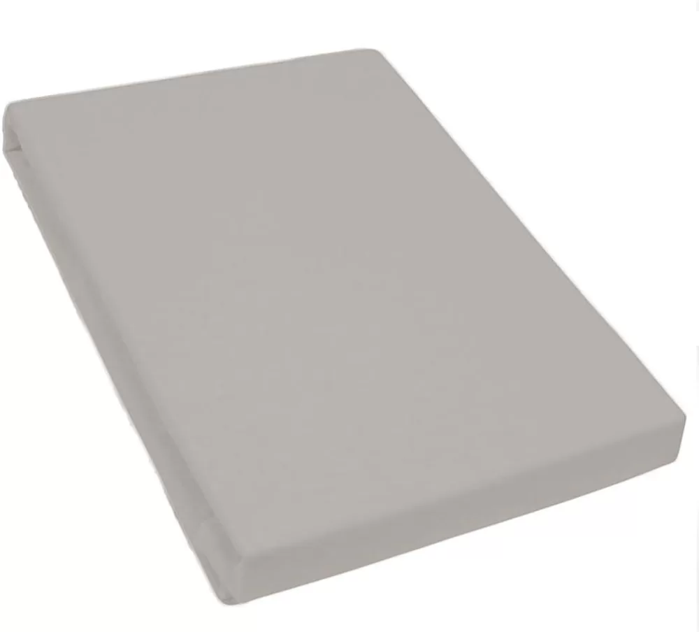 Formesse Bella Donna Spannbettlaken Single-Jersey grau 200x220 cm - 200x240 cm, bügelfrei, Rundumgummi, ideal für Wasserbetten