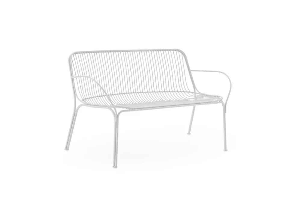 Kartell Hiray Sofa Weiß | Hochwertiges Outdoor Sofa aus Metall | Nachhaltige Materialien | Zeitloses Design für Innen & Außen