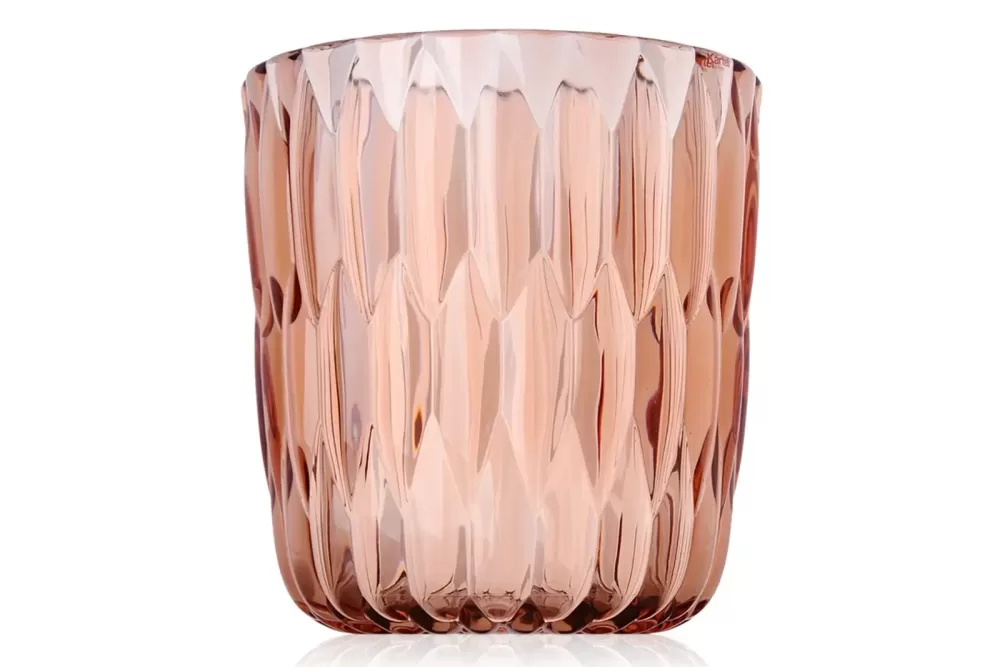 Kartell Jelly Vase in Rosa | Einzigartiges Design aus Kunststoff | Dekorative Blumentopf | Hochwertige Verarbeitung für jedes Zuhause