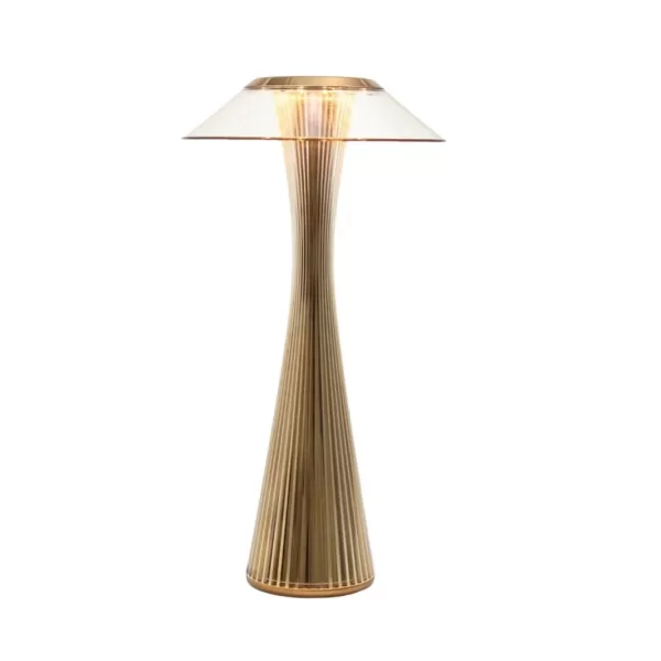 Kartell Space LED Tischleuchte Gold – Futuristisches Design, vielseitig einsetzbar, stimmungsvolles Licht, hochwertige Verarbeitung, moderne Eleganz