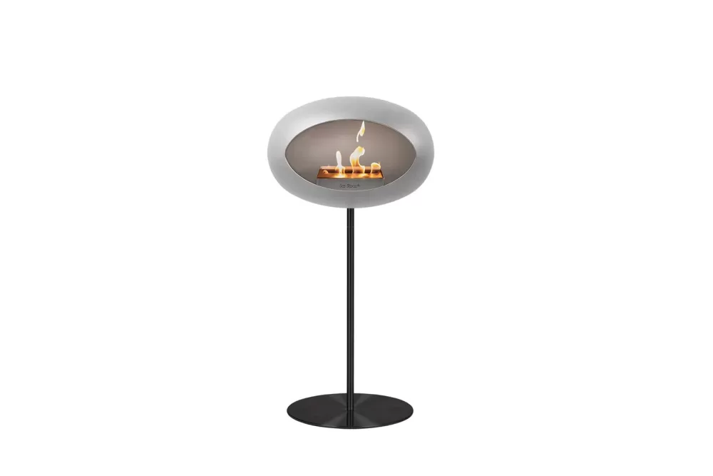 Le Feu Bioethanol Kamin Ground Steel High Nickel - Eleganter, rauchfreier Design-Kamin für Innen & Außen, minimalistisch, einfach zu montieren