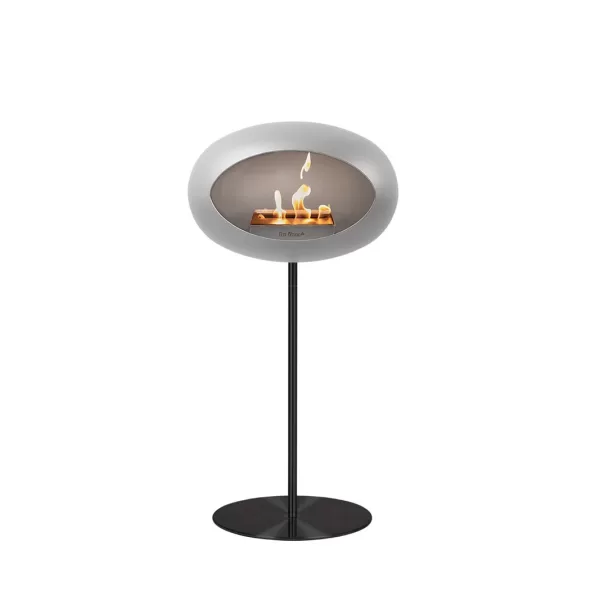 Le Feu Bioethanol Kamin Ground Steel High Nickel - Eleganter, rauchfreier Design-Kamin für Innen & Außen, minimalistisch, einfach zu montieren