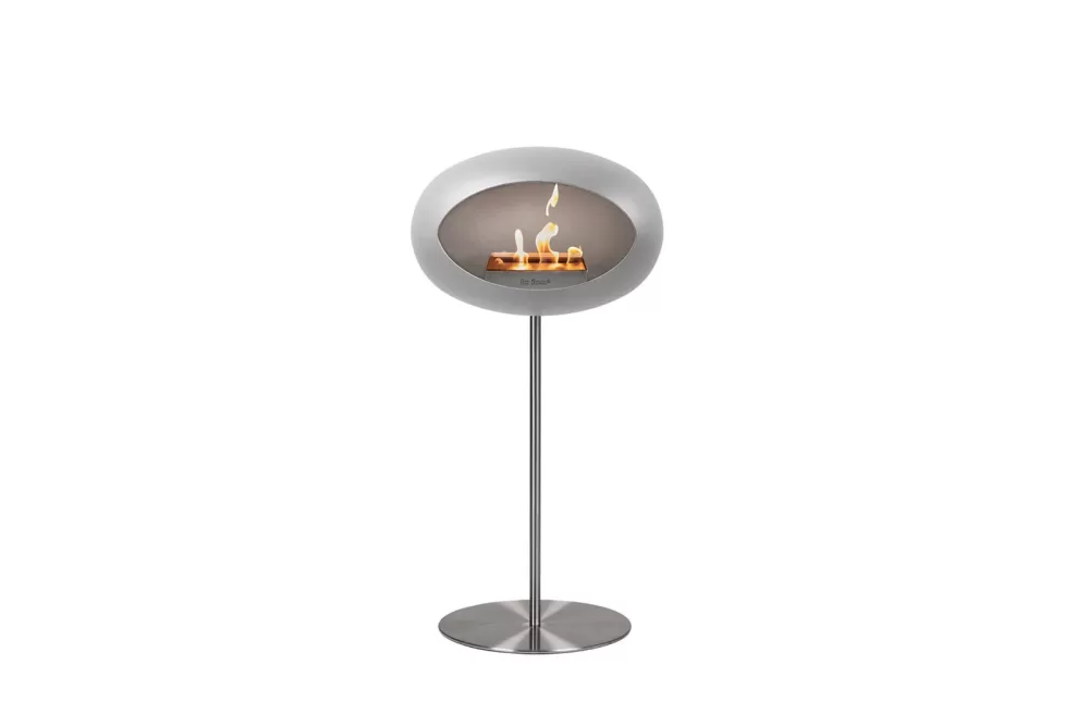 Le Feu Ground Steel High Nickel Bioethanol Kamin – Eleganter Kamin aus Edelstahl, minimalistisch, rauchfrei, für Innen & Außen, verschiedene Farben & Größen