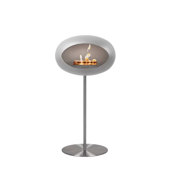 Le Feu Ground Steel High Nickel Bioethanol Kamin – Eleganter Kamin aus Edelstahl, minimalistisch, rauchfrei, für Innen & Außen, verschiedene Farben & Größen