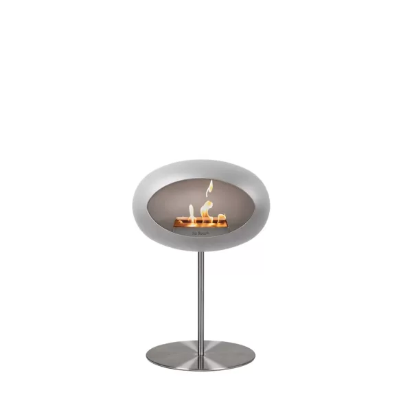 Le Feu Ground Steel Low Nickel Bioethanol Kamin – Moderner Edelstahl Kamin für Innen & Außen, elegantes Design, einfache Montage, rauchfrei