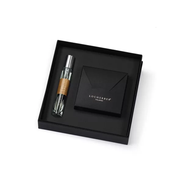 Locherber Milano Agathi's Amber Geschenkset | Skyline Collection | Duftsachet & 10ml Raumspray | Edler Raumduft mit Bernstein & Vanille