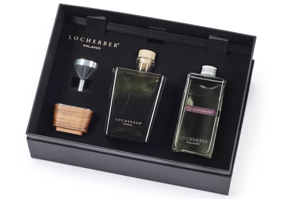 Locherber Milano Black Karthago Geschenkset 500 ml | Skyline Collection – Elegantes Set für stilvolle Pflege und Wellness