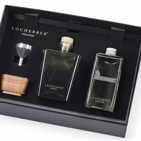 Locherber Milano Grigio Milano Geschenkset 500 ml | Skyline Collection | Eleganter Duft für Lebensart und Stil