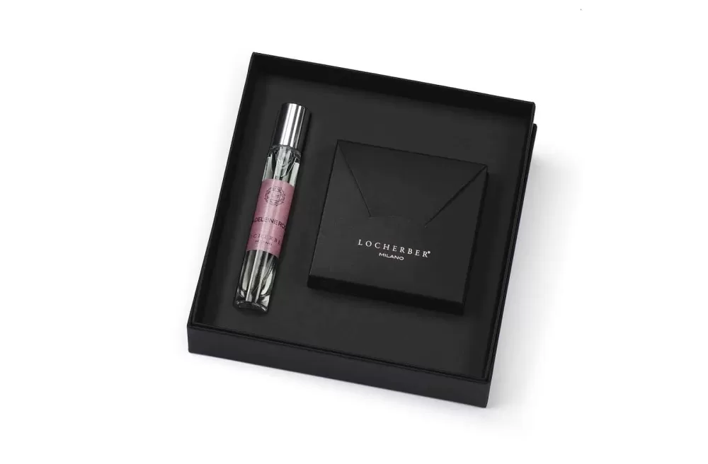 Locherber Milano Madeleine Rose Kit Sachet | Mood Collection | Fruchtig-floraler Duft mit Damaszener Rose, Eukalyptus, Feige & Vanille