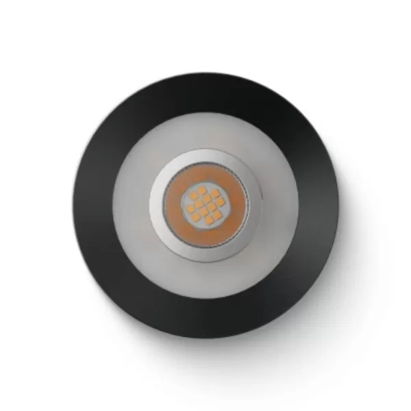 Loxone LED Aufbauspot Anthrazit, 24VDC, 525 Lumen, Warmweiß 3000K, IP20, Energieeffizient, für Decken/Wände, einfache Montage