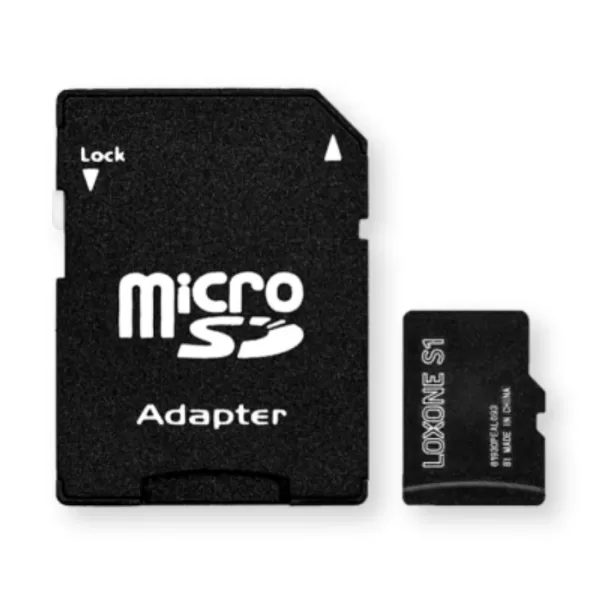 Loxone 8GB Industrie SD-Karte für Audioserver & Miniserver | Anpassbare Firmware, inkl. Micro-SD Adapter, langlebig bis 60x länger