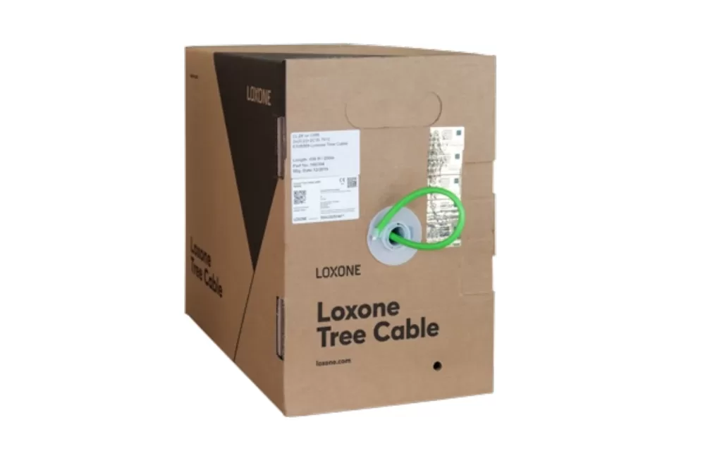 Loxone Tree Kabel 200m LSZH 2x1,5mm² & 2x0,6mm - Raucharm, Halogenfrei, Universell für alle Tree Produkte, CPR B2ca Zertifiziert