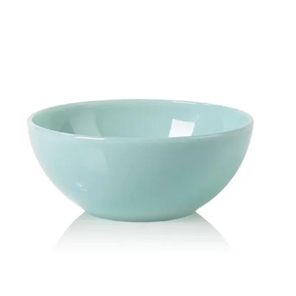 Lucie Kaas Milk Schale Medium Ø14 cm - Minty Haze, stilvolle Keramikschale für modernes Tischdesign und Dekoration