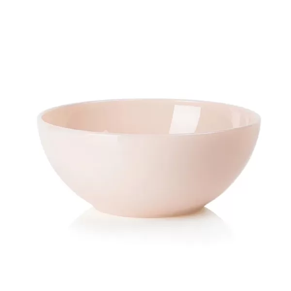 Lucie Kaas Milk Schale Medium Ø14 cm - Handgefertigtes Opalglas in Peach, Mikrowellen- & Spülmaschinenfest, Pastellfarbene Geschirrkollektion