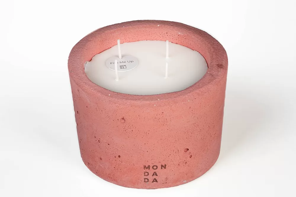 Mon Dada Urban Color Duftkerze S - Fire Me Up, Canyon Clay, handgefertigt, Soja- und Kokoswachs, Geschenkbox, warmes Aroma, 200g