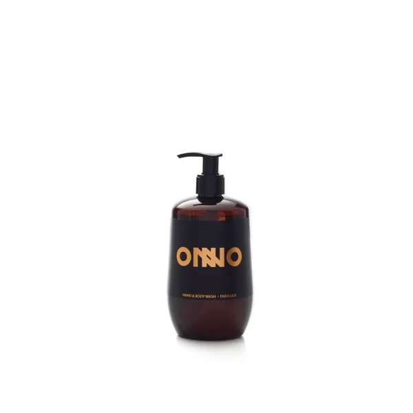 Onno Fabulous Waschgel für Hände und Körper 500 ml – vegan, pH-neutral, erfrischend mit Zitrus, Geranie & Damaskus-Rose, 95% biologisch abbaubar