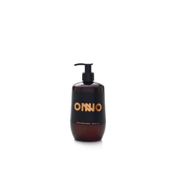 Onno Sparkling Waschgel 500 ml – Vitalisierend mit Kurkuma, Pfeffer & Bergamotte, 100% vegan, pH-neutral, ohne Parabene & Sulfate, biologisch abbaubar