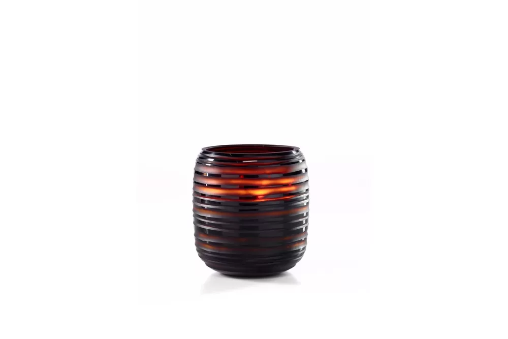 Onno Zanzibar Duftkerze XL - Sphere Amber, 600 Std. Brenndauer, frische Kräuter & Gewürze, handgefertigt, luxuriöse Geschenkbox, gratis Geschenktasche