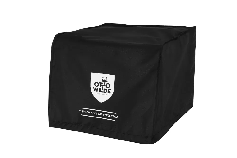 Otto Wilde Abdeckhaube für O.F.B. Grill – Wetterfestes Oxfordgewebe, passt auch mit Gasschlauch, stilvolles Design in Schwarz, optimaler Schutz.