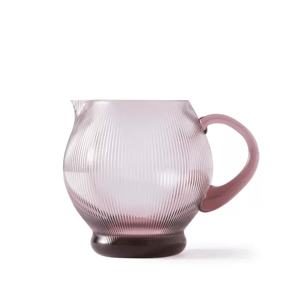 Pols Potten Pum Pitcher - Dunkellila Kürbis-Design, hochwertiges Glas, luxuriöses Trinkerlebnis, stilvolles Tisch-Accessoire