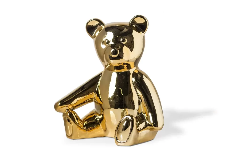 Pols Potten Teddy Moneybox - Niedliche Plüsch-Teddy Spardose für Münzen | Dekoratives Geschenk & Regalaccessoire